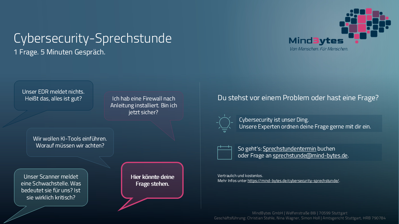Cybersecurity-Sprechstunde